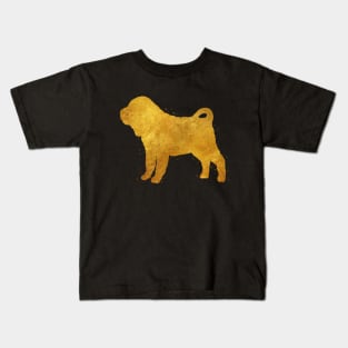 Shar Pei golden art Kids T-Shirt